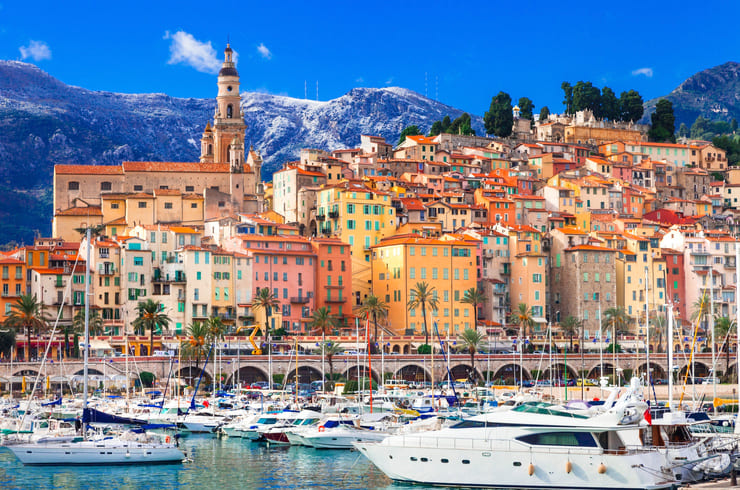 Panorama de la ville de Menton