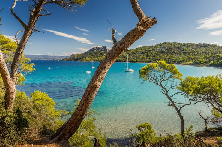 La magnifique île de Porquerolles, au large de Hyères